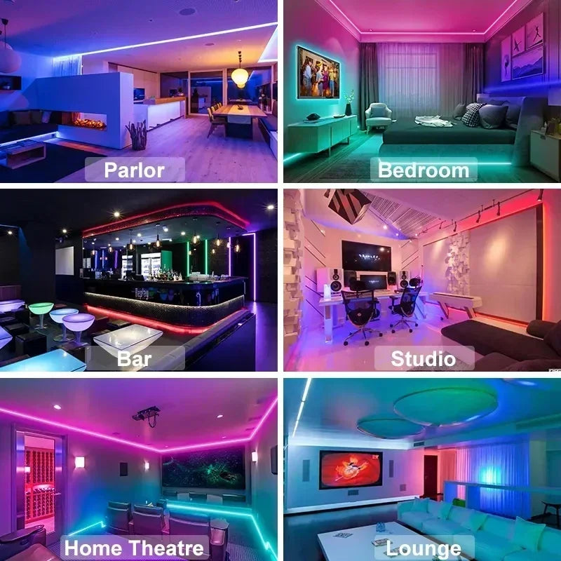 RGB 5050 LED Strip Light Remote App Control TV Led Backlight Flexible