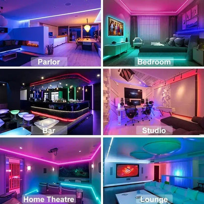 RGB 5050 LED Strip Light Remote App Control TV Led Backlight Flexible