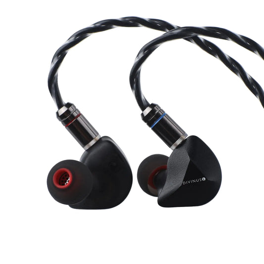 Linsoul TANGZU FUDU Verse 1 HiFi 1DD+2BA Driver Earphone IEM in Ear Monitor with Ergonomic Shape and Detachable Oxygen-Free Silver-Plated Copper 2Pin Cable for Audiophile Musician (3.5mm)